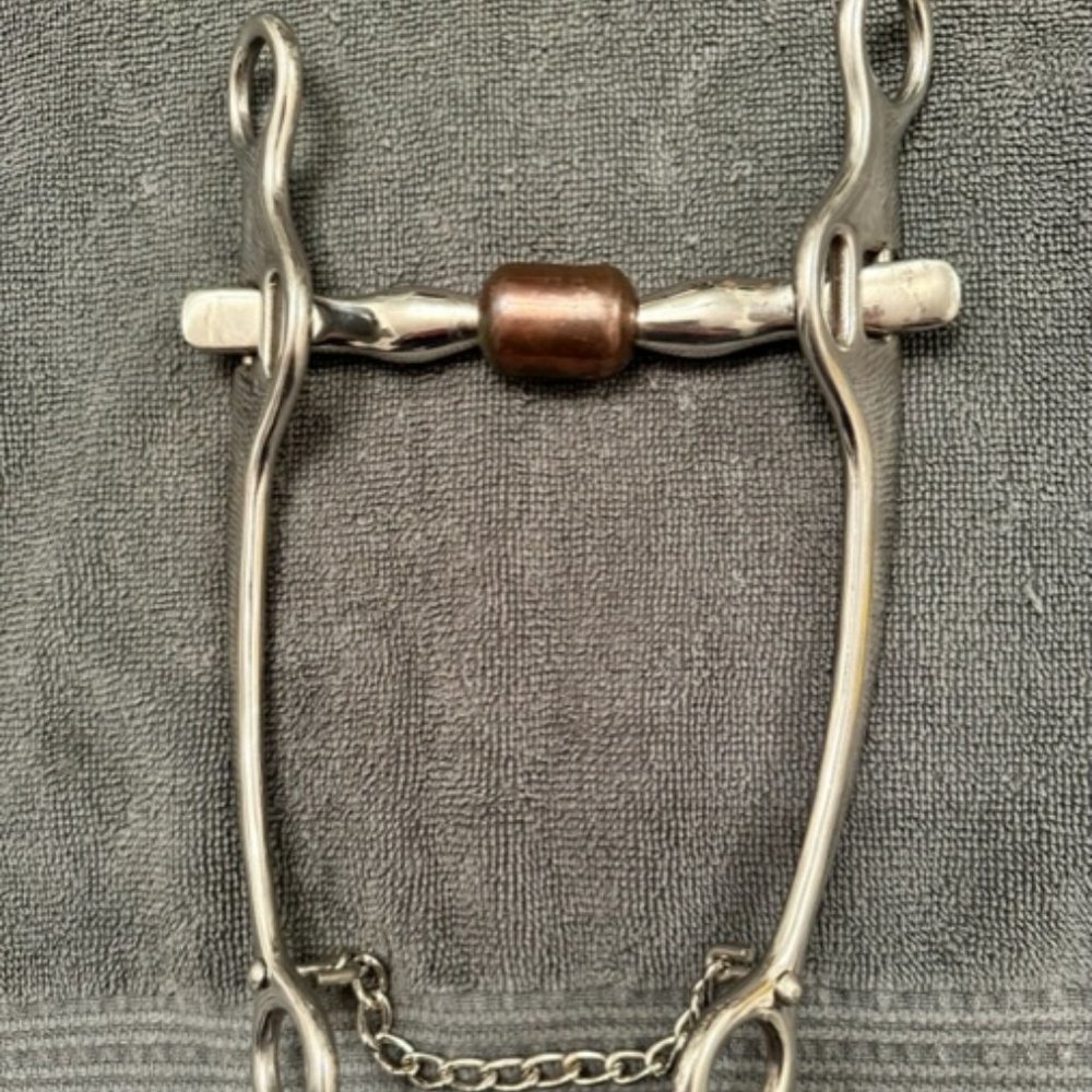 Metalab Partrade Training Bit Port with Copper Roller and Chain **NEW & UNUSED** - Picture 8 of 9
